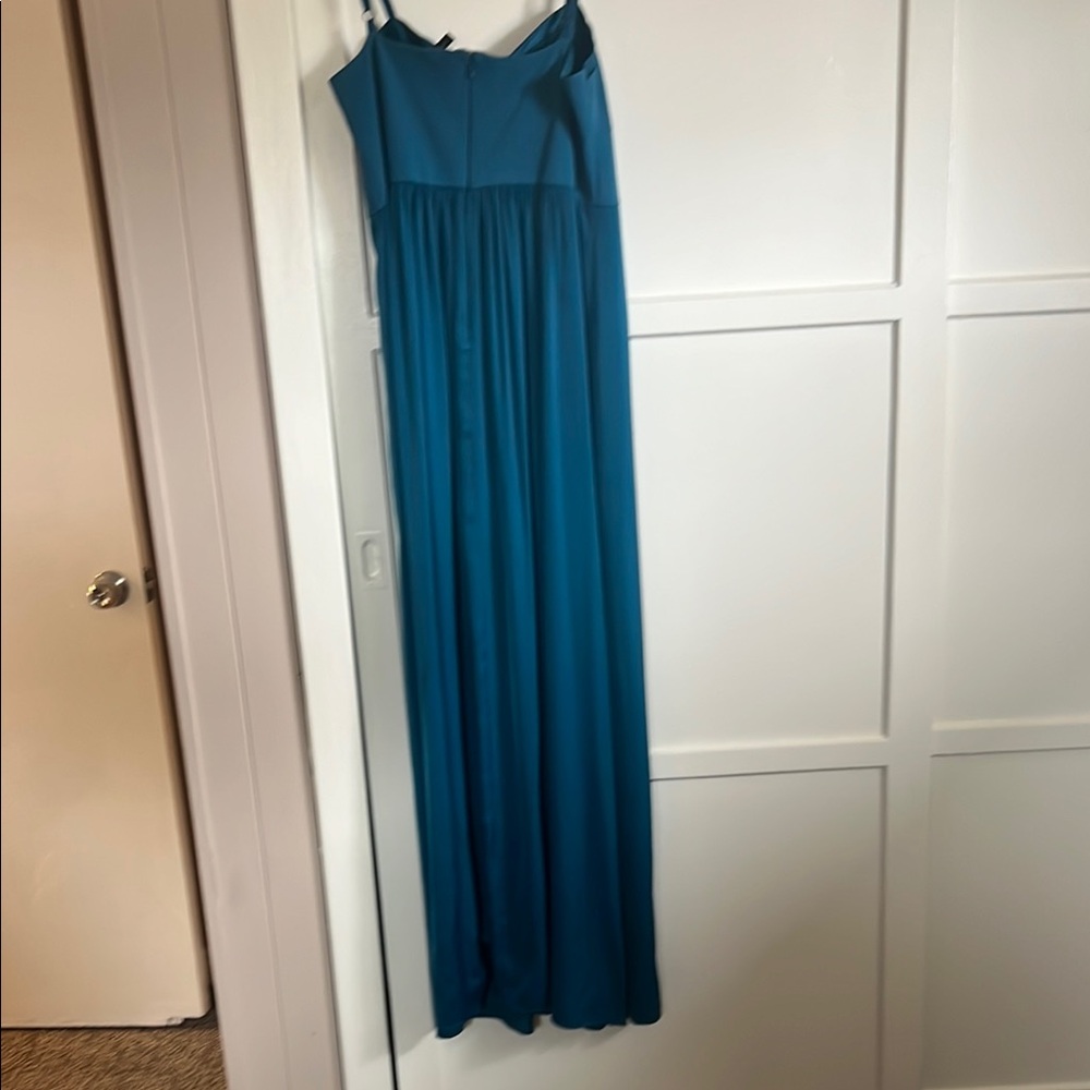 BCBG Max Azria Elegant Teal Maxi Dress - Picture 5 of 6